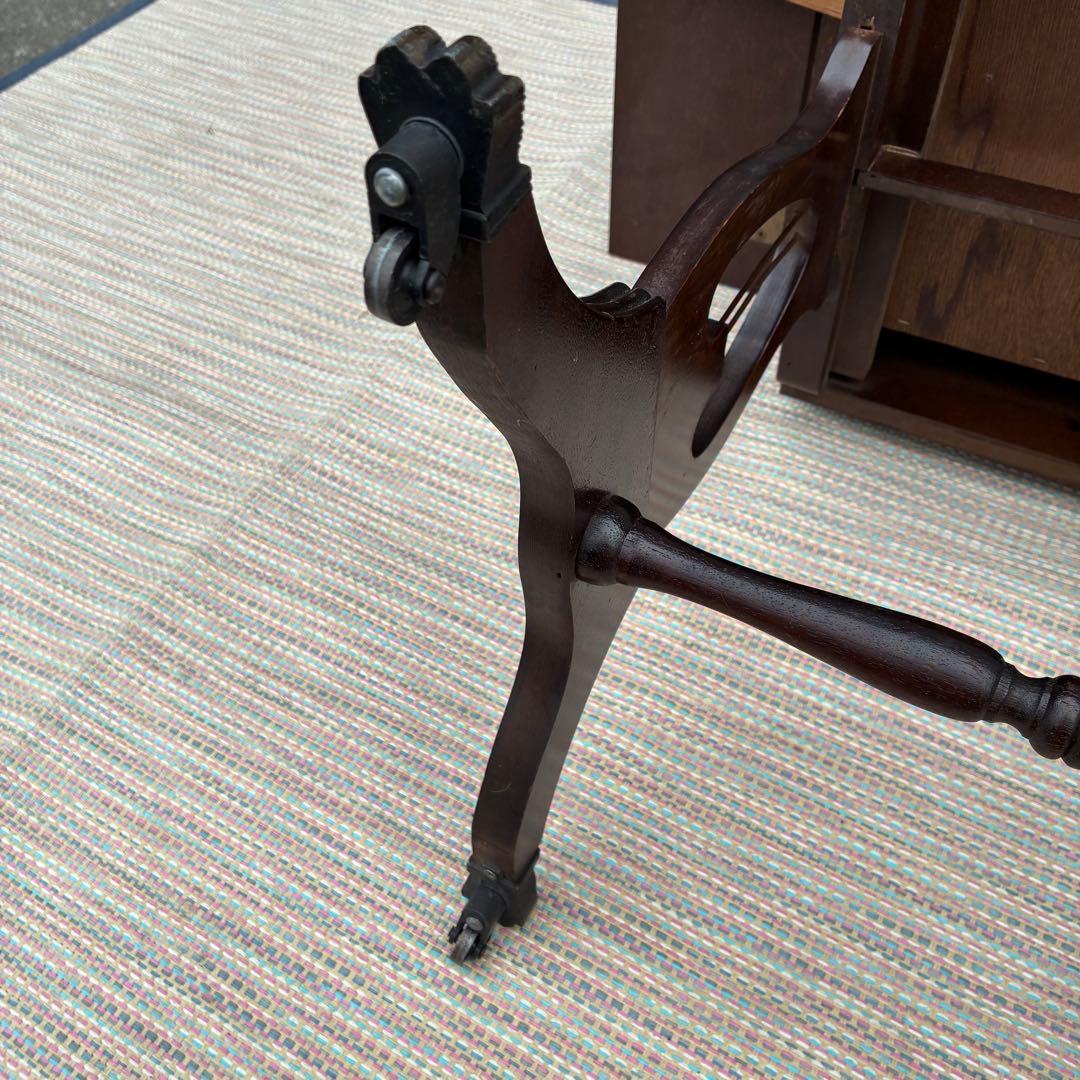 【送料込】ドロップリーフテーブル　英国風　アンティーク　ヴィンテージ　ロココ調