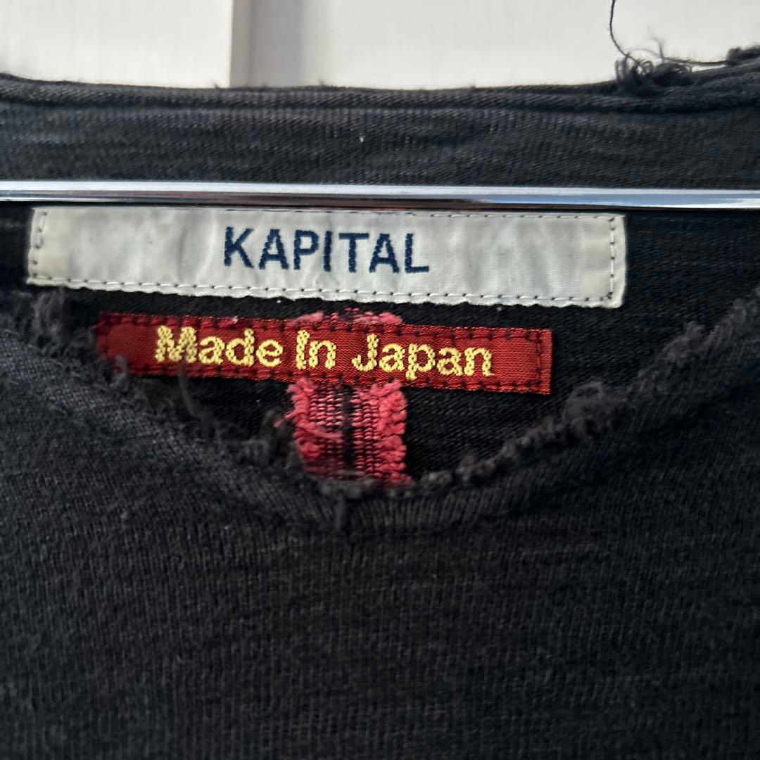 値下げ　KAPITAL オルテガ柄長袖カットソー