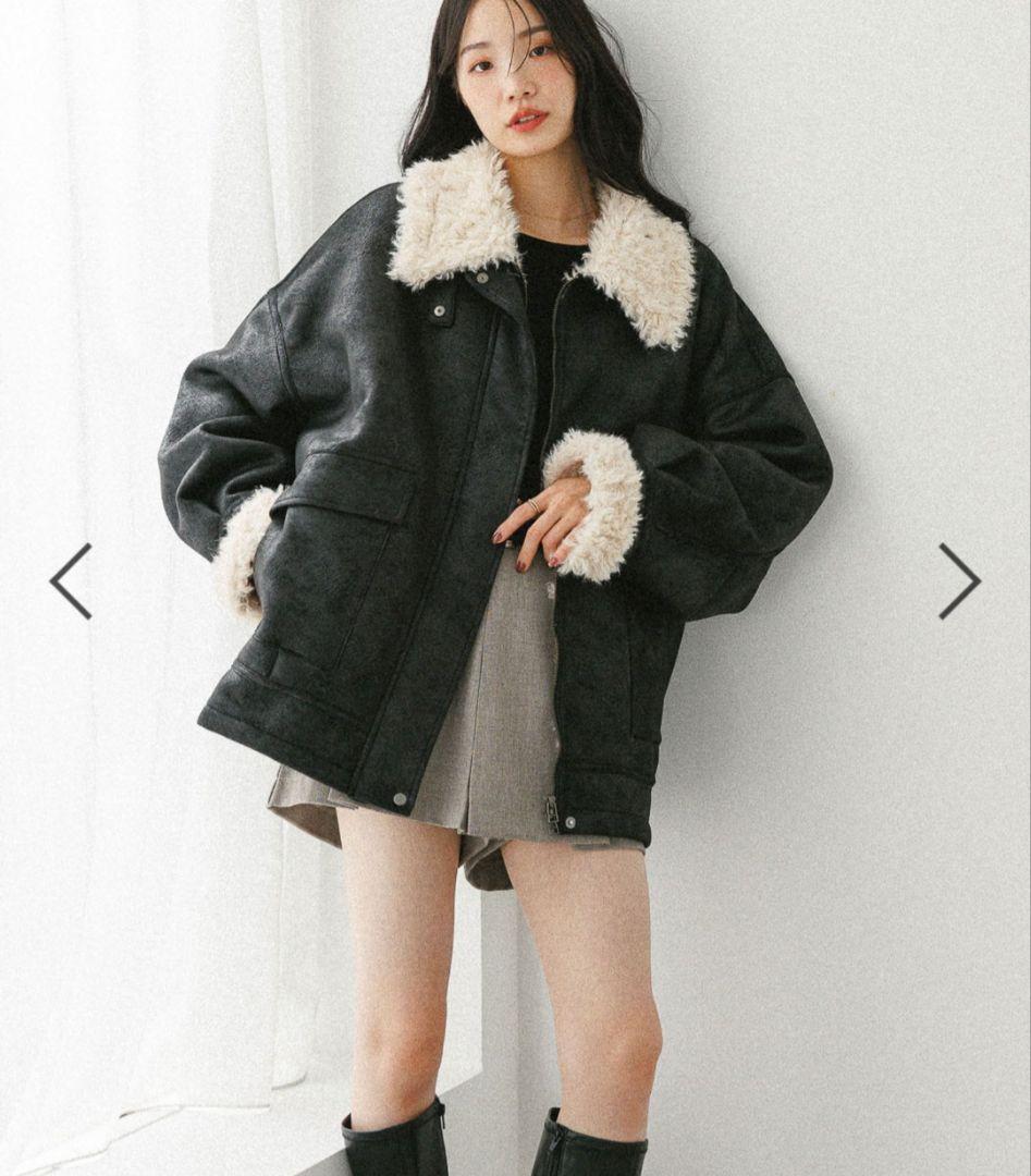 新品　Heather　ムートンジャケット