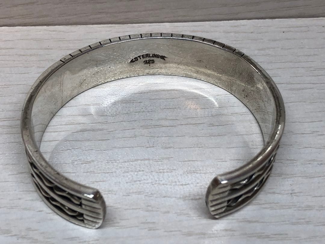 SAAD サード　ターコイズ バングル　STERLING Silver 925