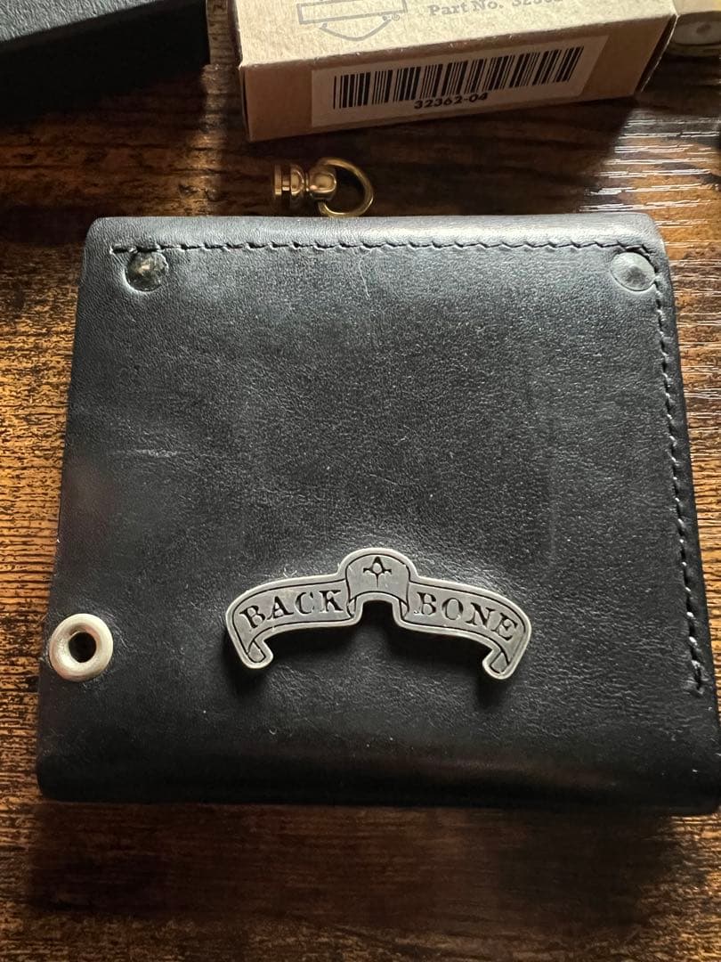 鉾 BACKBONE × HTC コラボ　レザーウォレット　財布