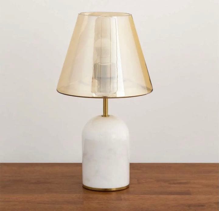 ※最終値下げ※ガラスと大理石　ランプ　照明