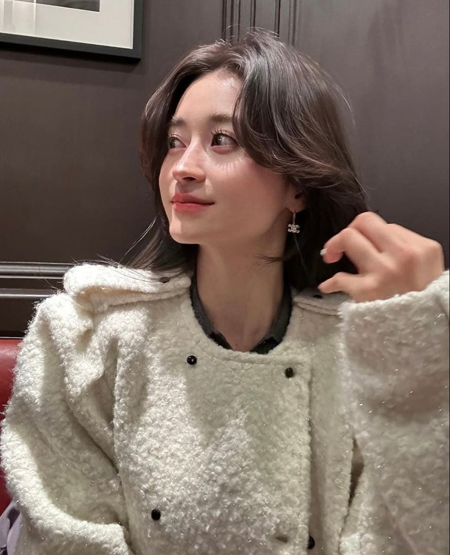 Bibiy. MEGAN LAME JACKET アイボリー ジャケット