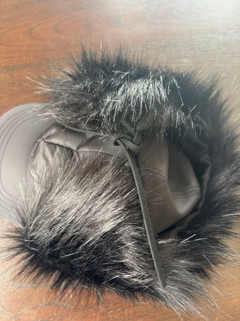 即発送 タグ付 割引有 OPEN Yy 帽子 ファーキャップ ブラック