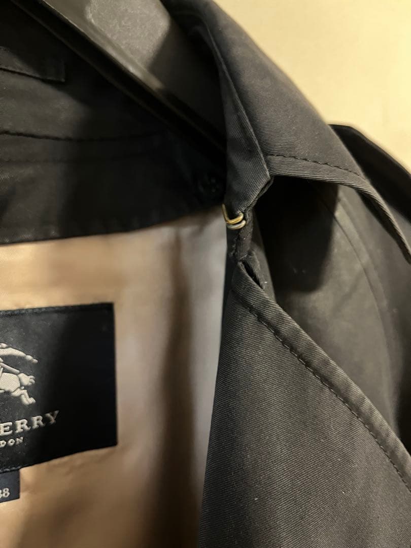 BURBERRY バーバリー 定番 ブラック トレンチコート 38