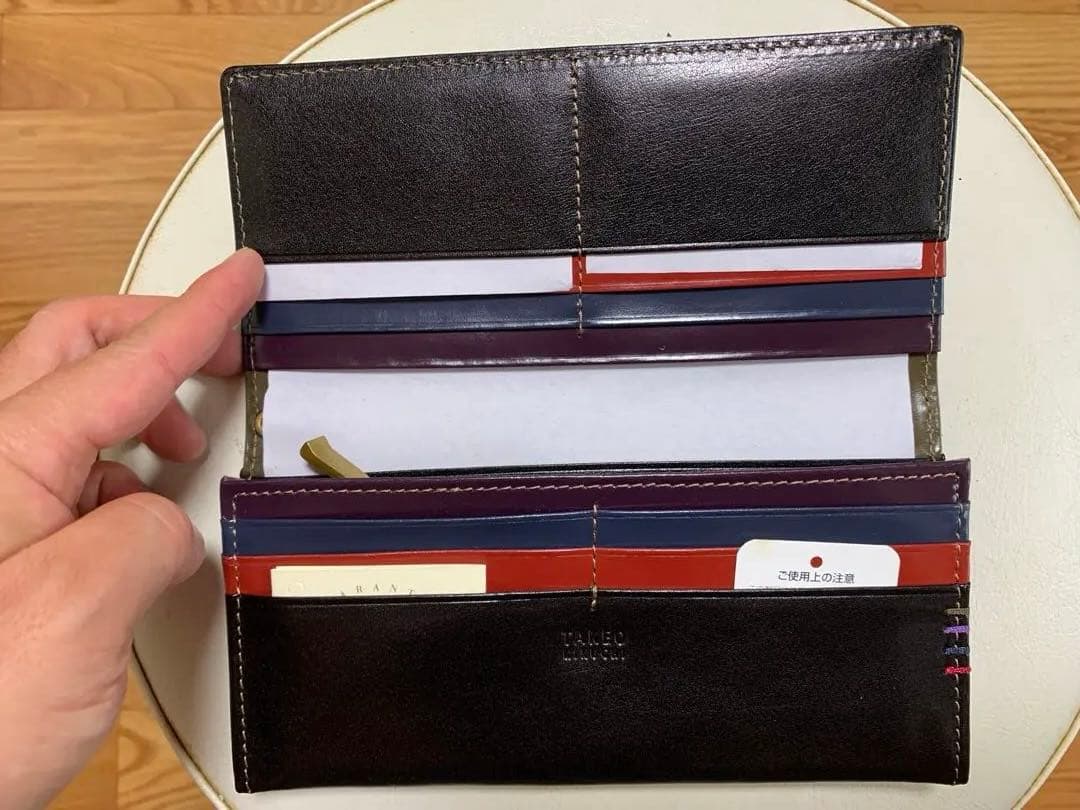TAKEO KIKUCHI ダークブラウン 長財布