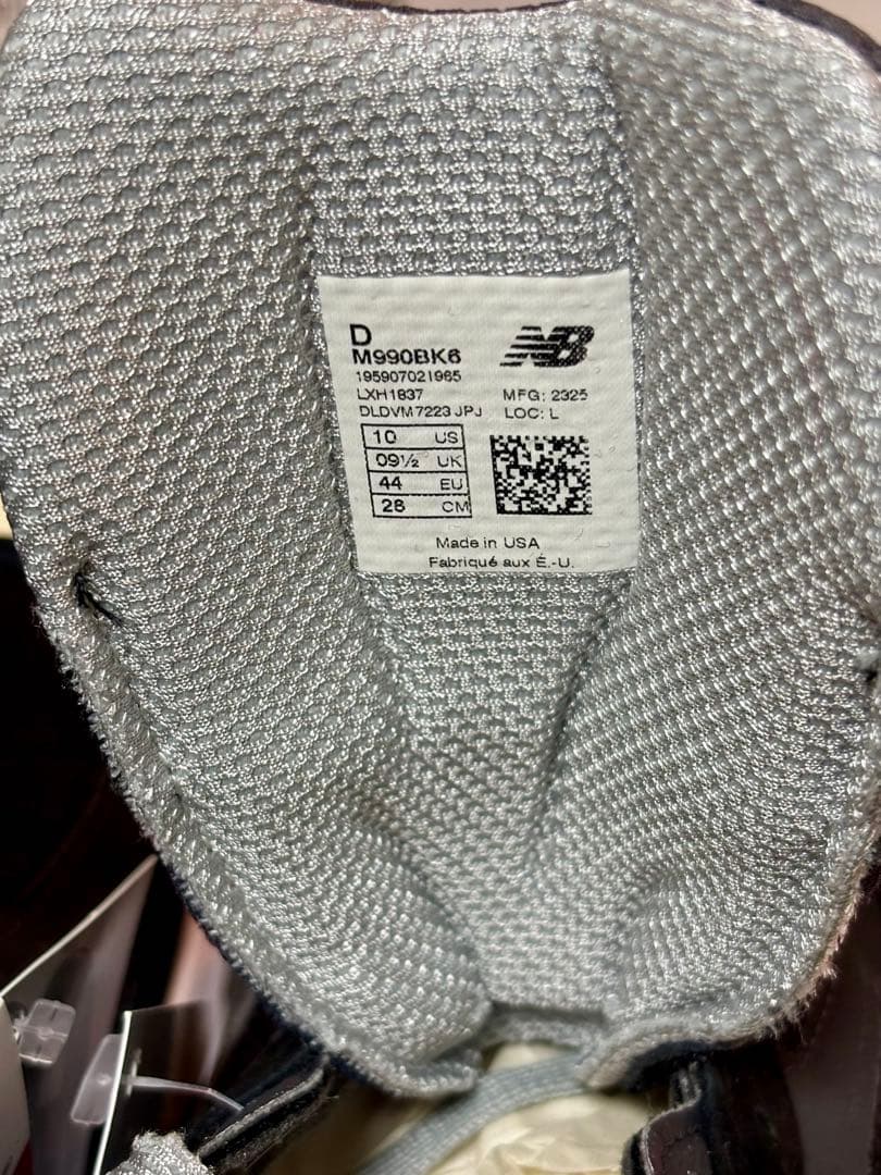 新品⭐︎New Balance 990v6⭐︎28cm⭐︎ブラック