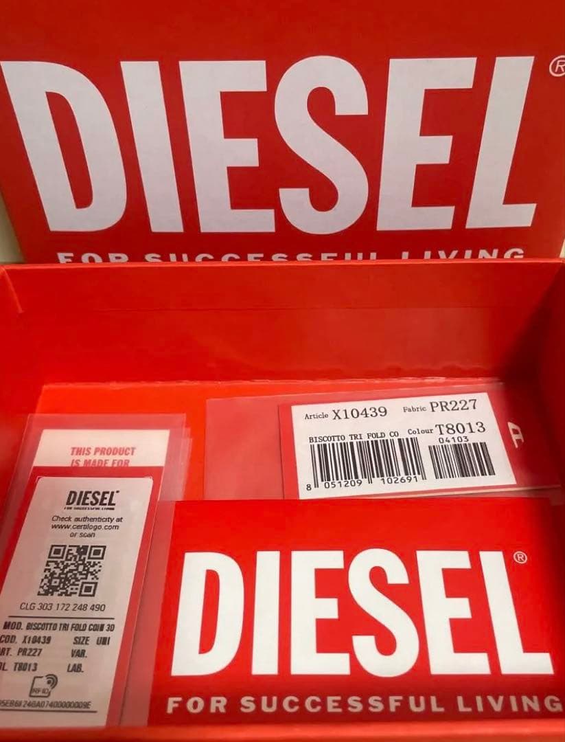 DIESEL 本革 ケース ブラック