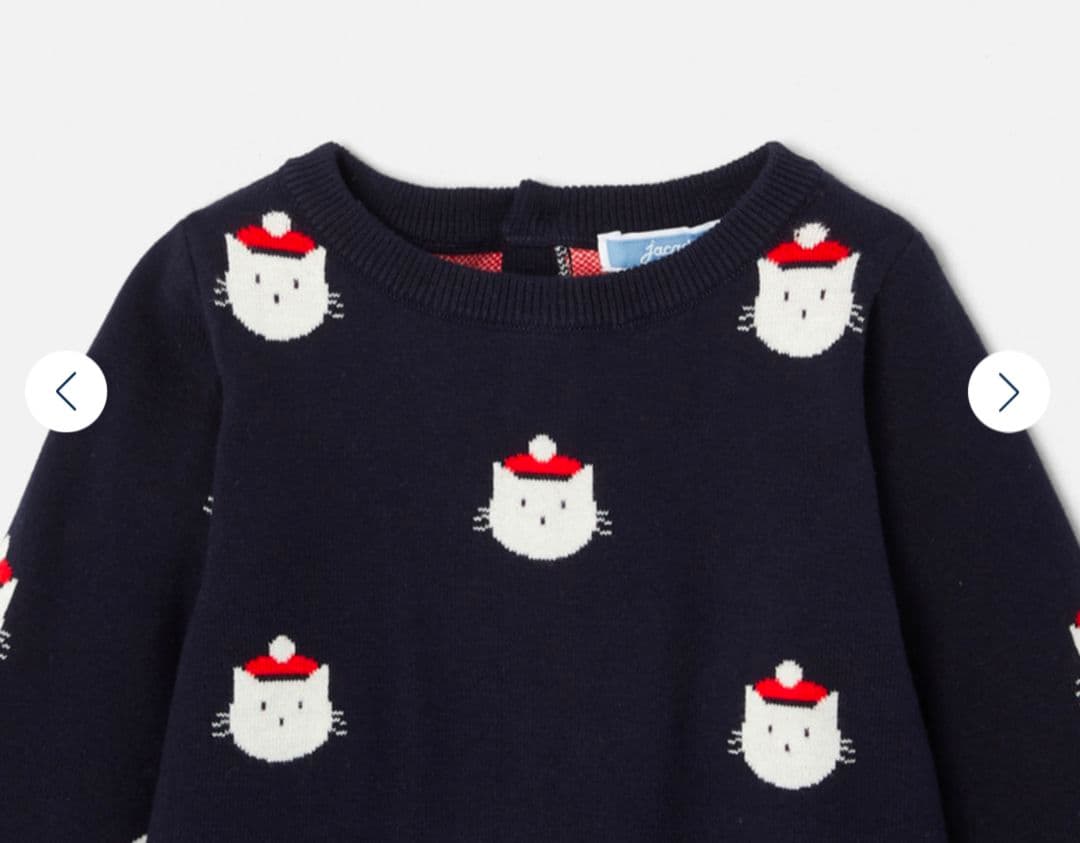 新品未使用 jacadi 36M 長袖 ワンピース