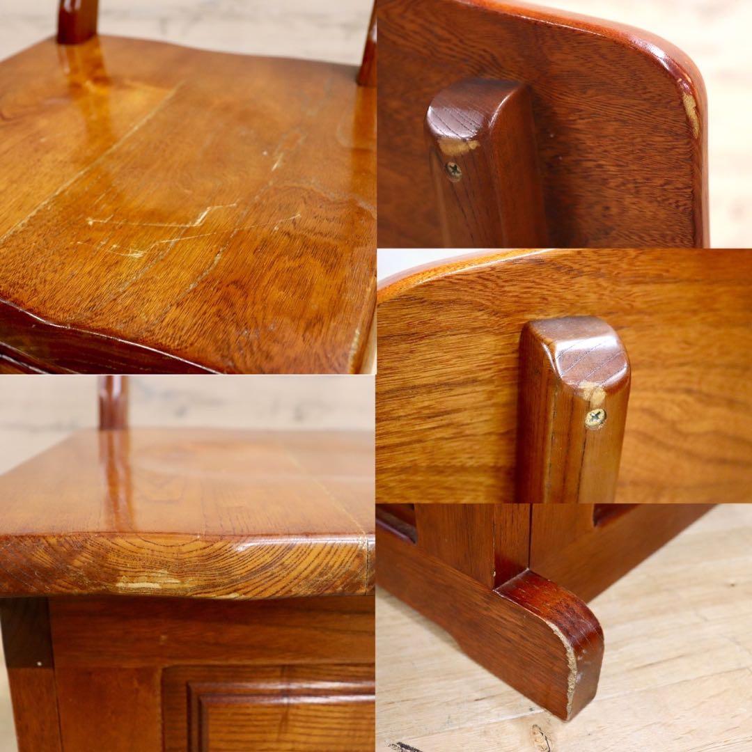 GMHS347A○石橋武士作 伝統木芸士 1人掛けベンチ ダイニングチェア 収納