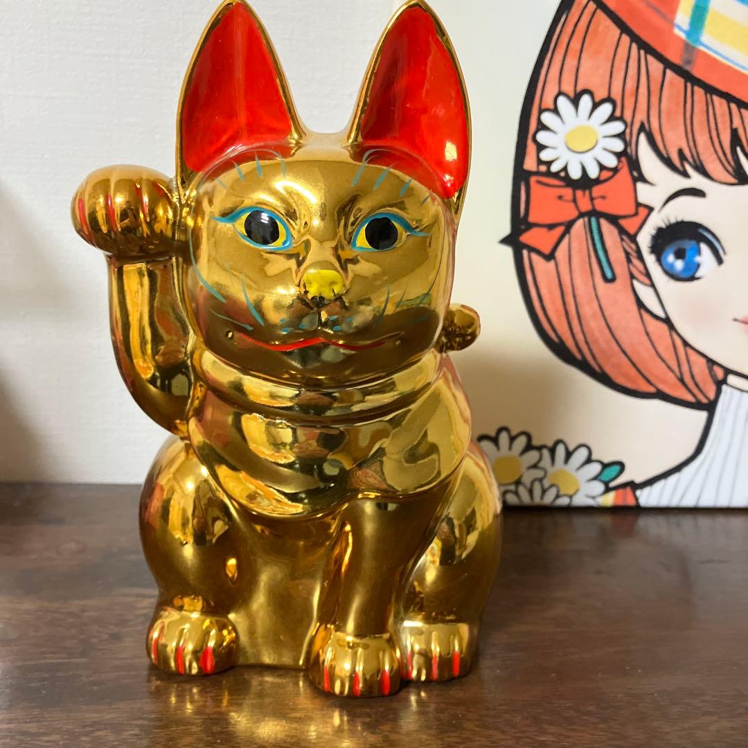 ☆招き猫　金色☆