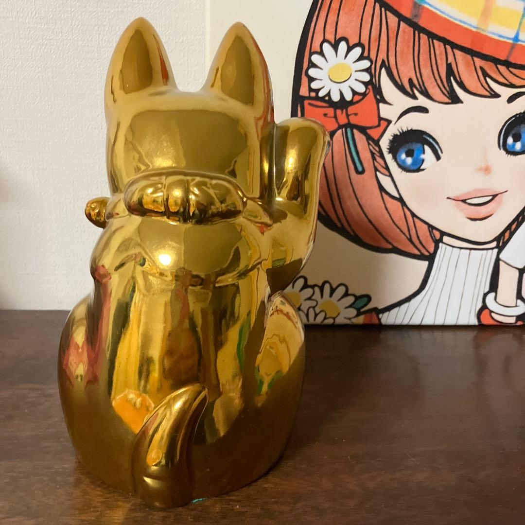 ☆招き猫　金色☆