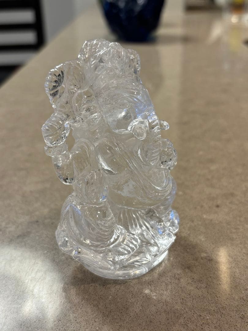 【高品質】　ヒマラヤ水晶　ガネーシャ