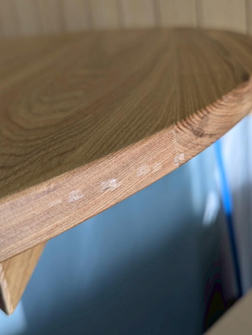 90cm 円形ダイニングテーブル 高級タモ無垢材