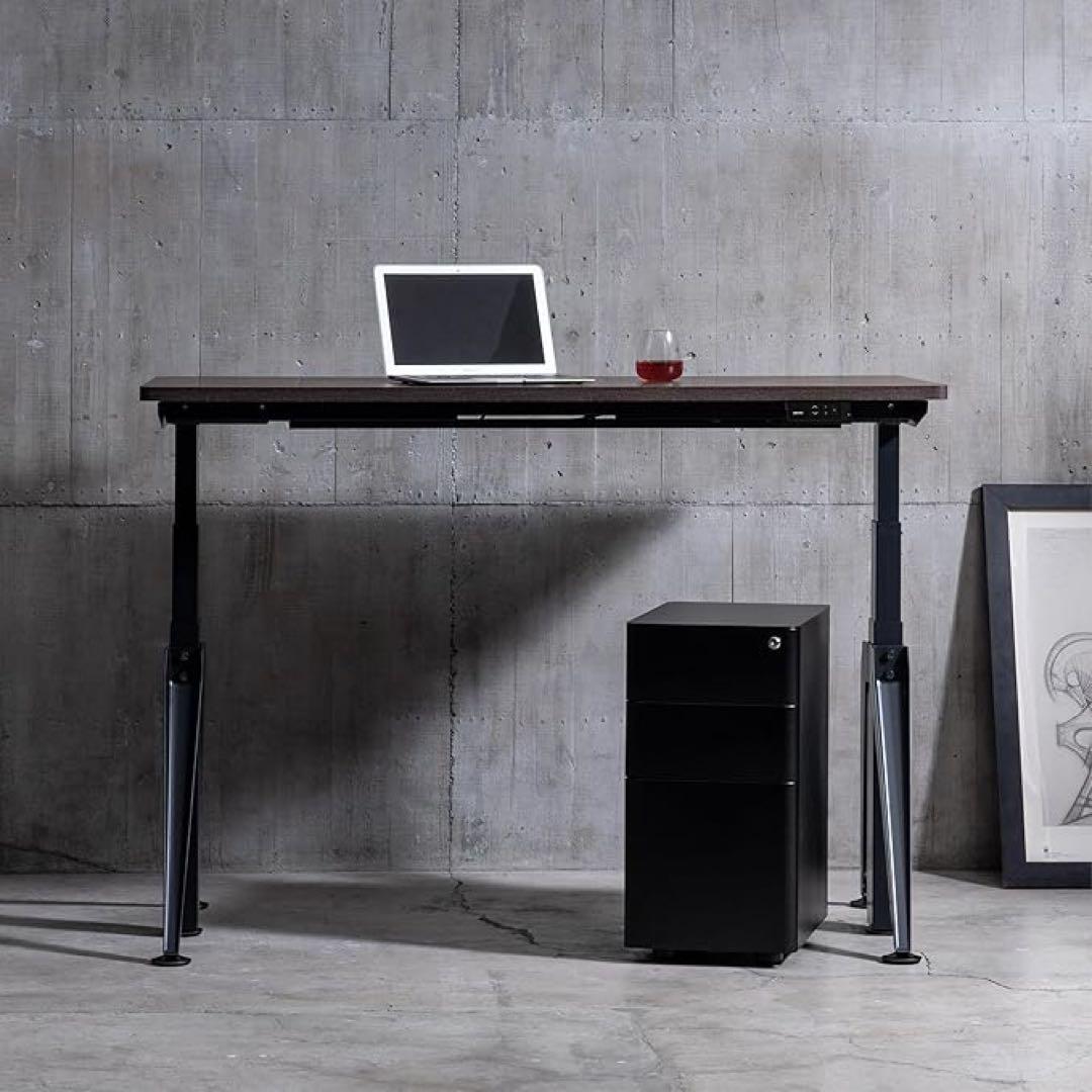 MOTTI K字型電動昇降デスク脚のみ高さ63-123cm耐荷100kg3段階