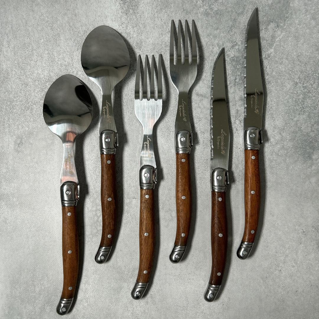 LAGUIOLE ラギオール カトラリー（ナイフ/フォーク/スプーン）6本セット