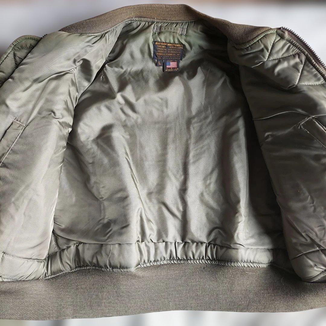 【雰囲気極上】90s AVIREX MA-1 ピンナップガール プリント L