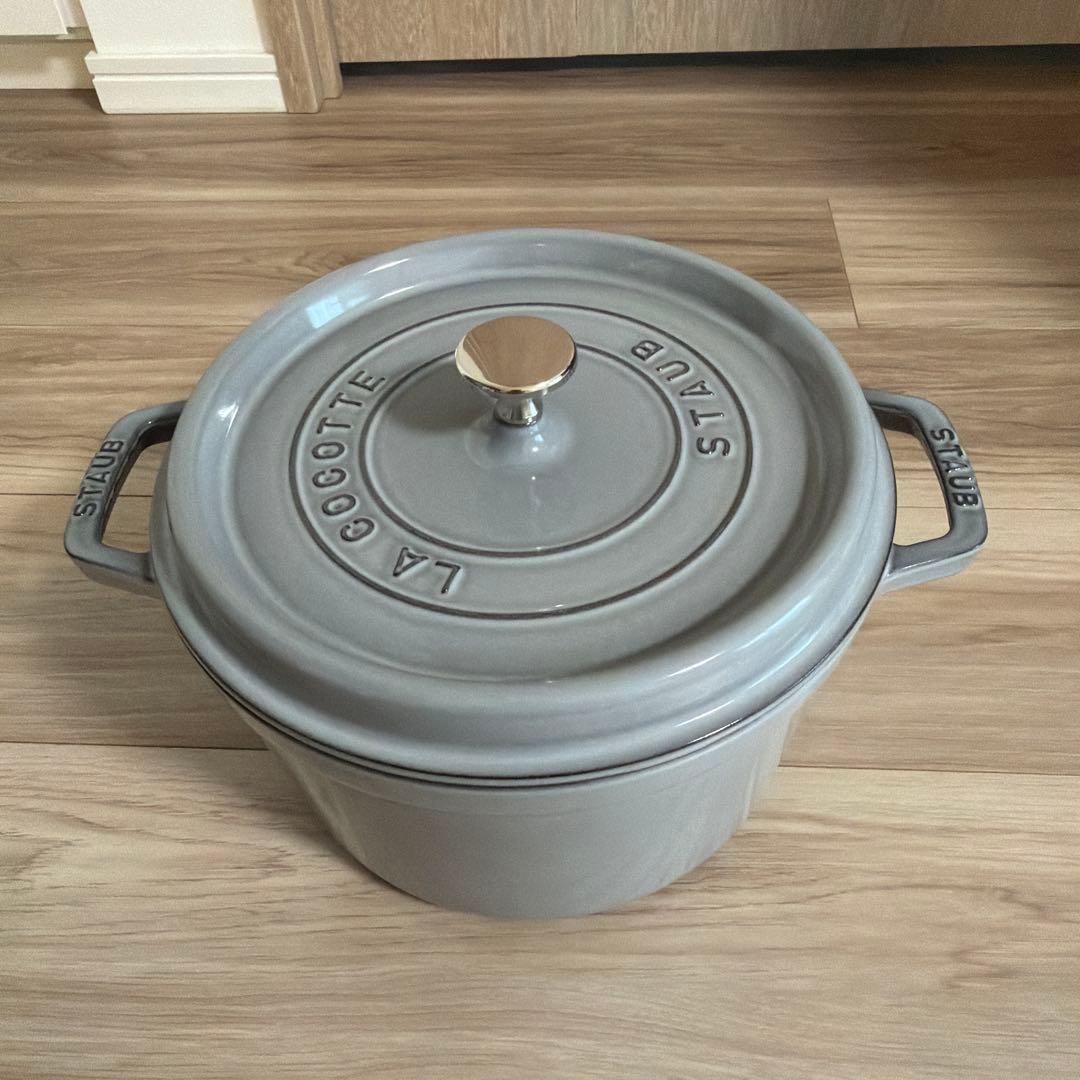 STAUB グランド ココット グレー　24㎝　鍋