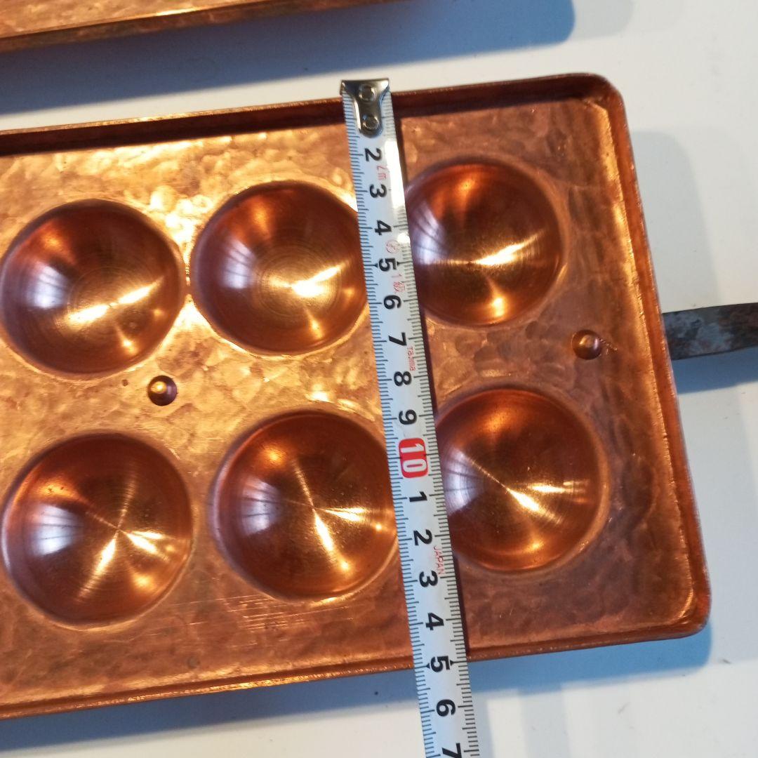 たこ焼き鍋　銅鍋　明石焼鍋　業務用 10穴　タコ焼き　鉄板