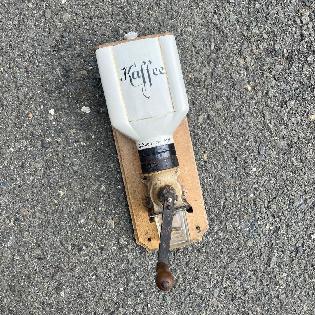 壁掛け コーヒー ミル グラインダー ビンテージ ヨーロッパ 西洋