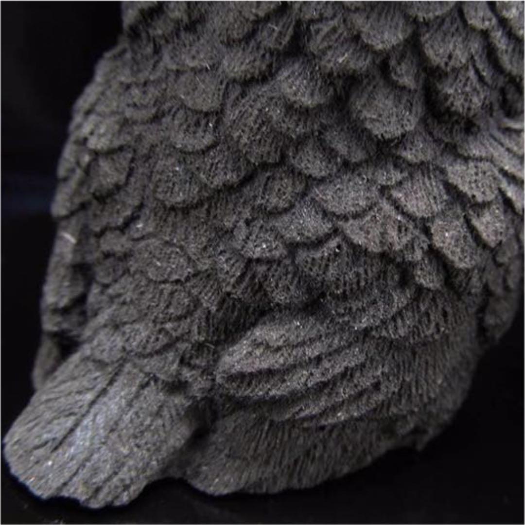 ★特選一品★希少レア☆幸運を呼び込む【シュンガイト縁起物フクロウ置物】❤️