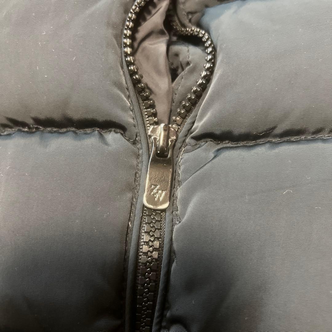 ★美品★ZARA くびれ　ロングダウン　ザラ　ショールカラー　ベルト　撥水