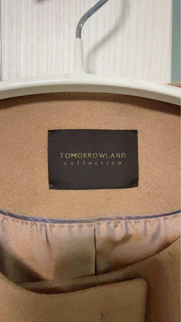 TOMORROWLAND collection ピュアカシミヤ ノーカラーコート