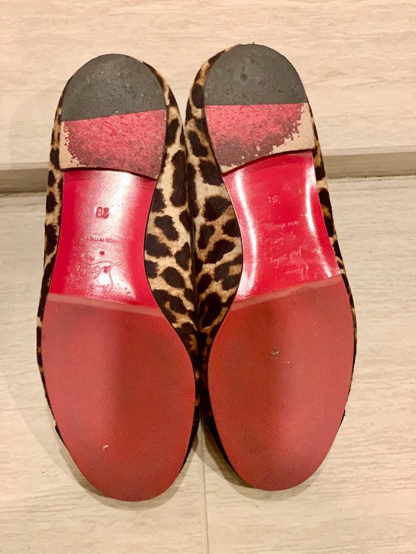 Christian Louboutin ルブタン レオパード フラットシューズ