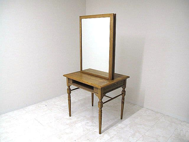 ビューティガレージ天然木製両面ドレッサー「LOUISII/ルイII」サロンミラー