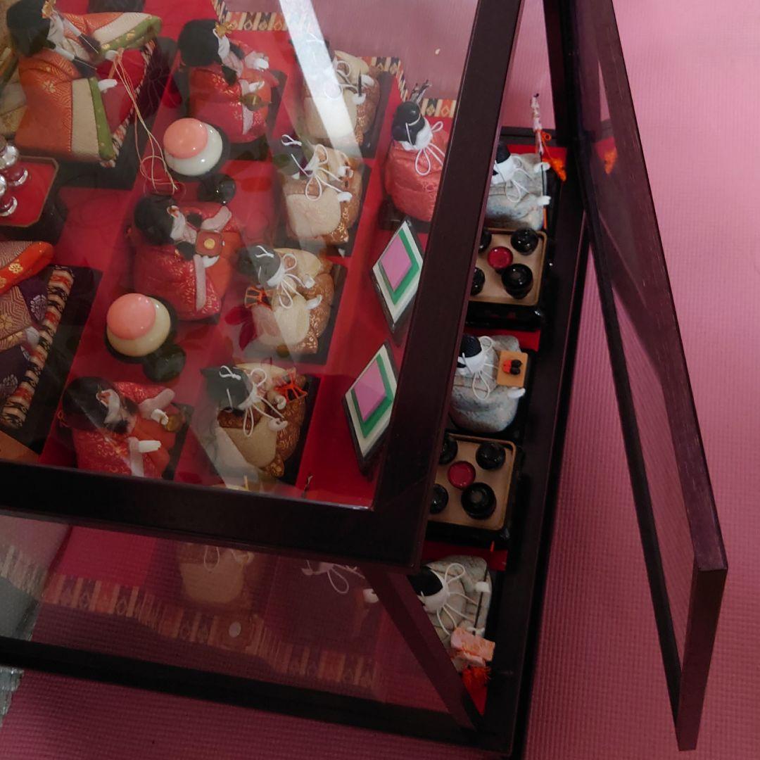 雛人形 平安 ガラスケース オルゴール付き