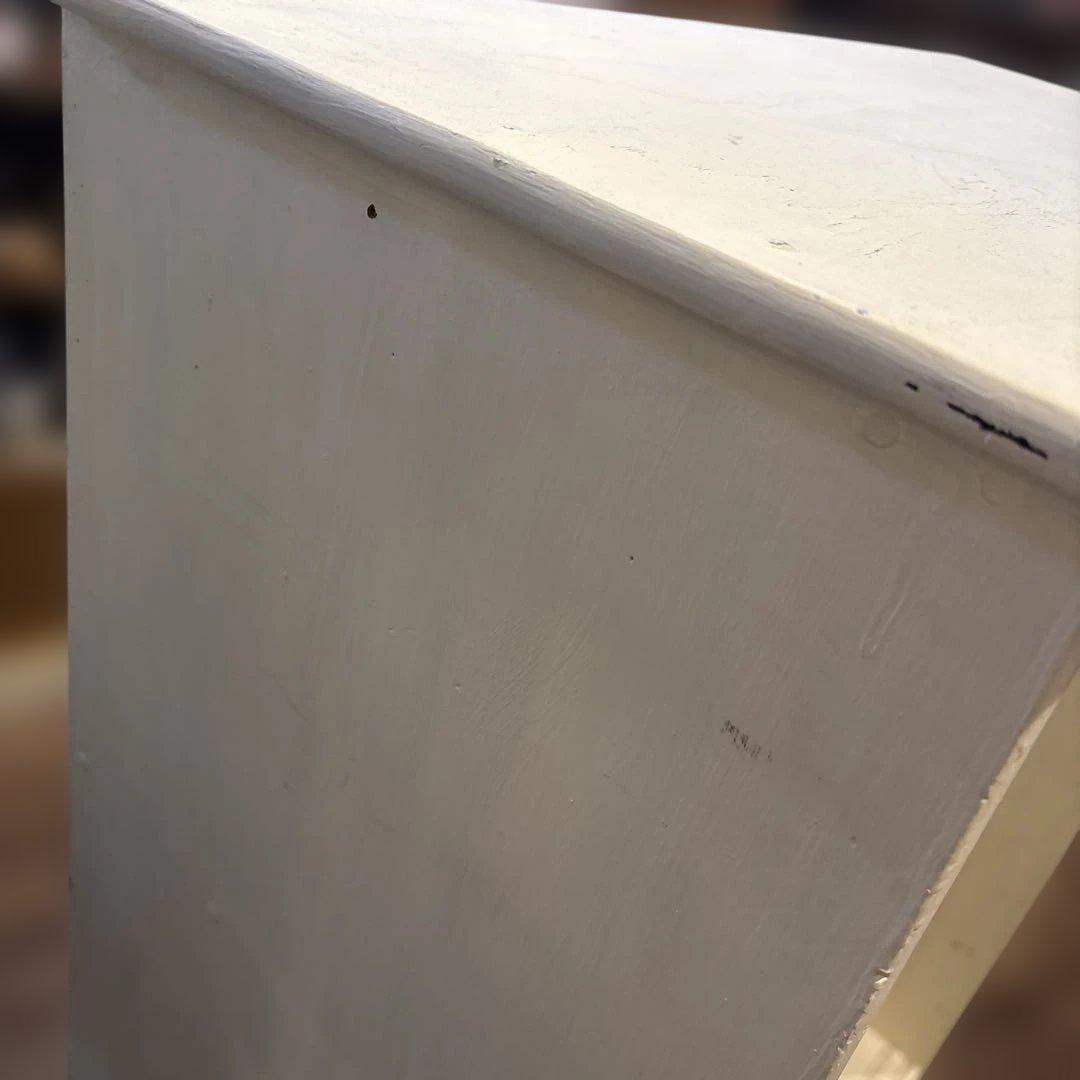 木製棚　古家具　古物　リメイク済み　店舗什器　クリーム色