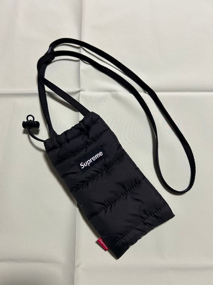 SUPREME 22AW Puffer Neck Pouch /ブラック