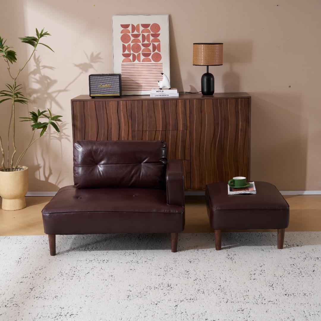 超人気！2-3人掛 Ｌ字 けソファー 自由レイアウト左右に使える Brown