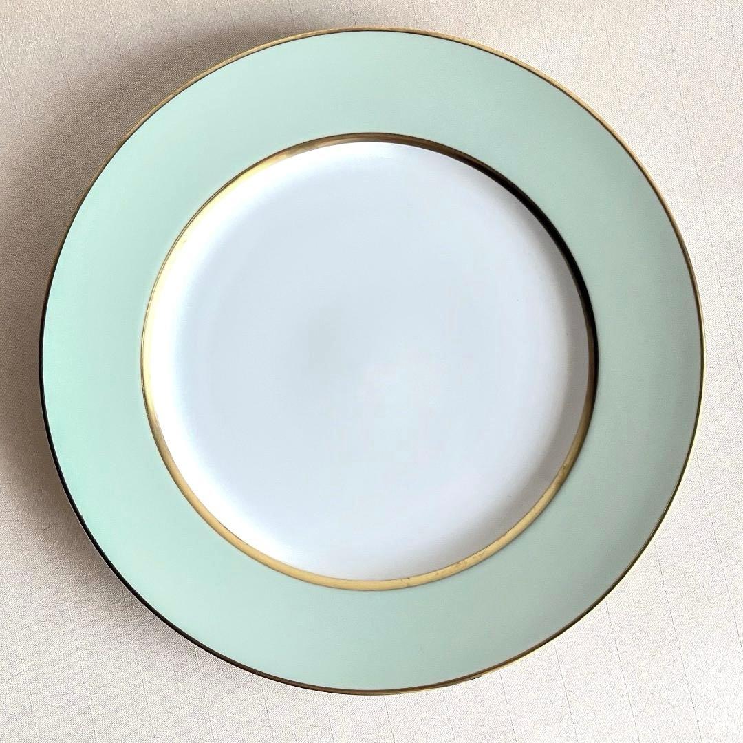 『1/31期間限定値引き』新品未使用★シャビーシックなミントグリーンのディナー皿