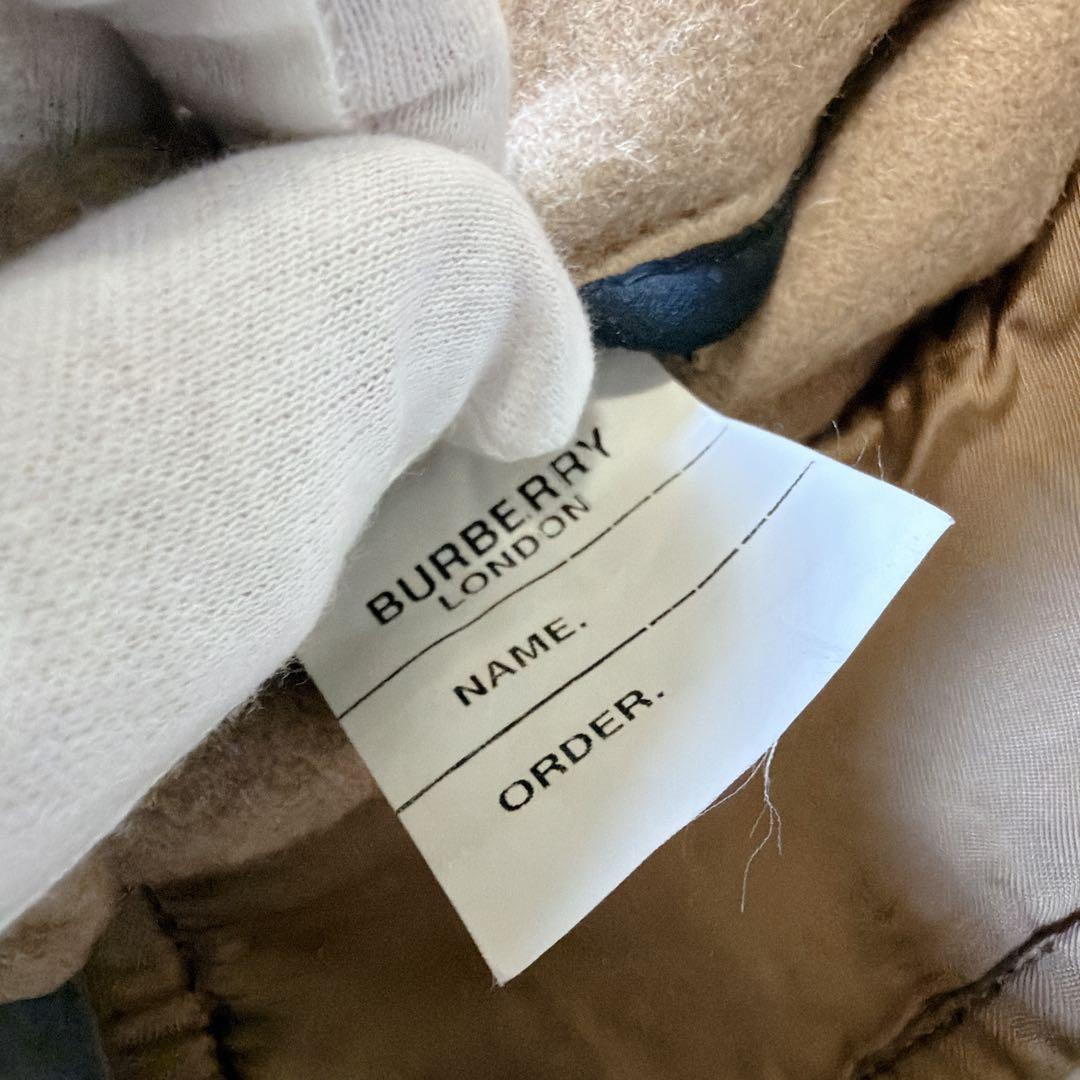 BURBERRY LONDON ロング ダッフルコート ウール ベージュ L