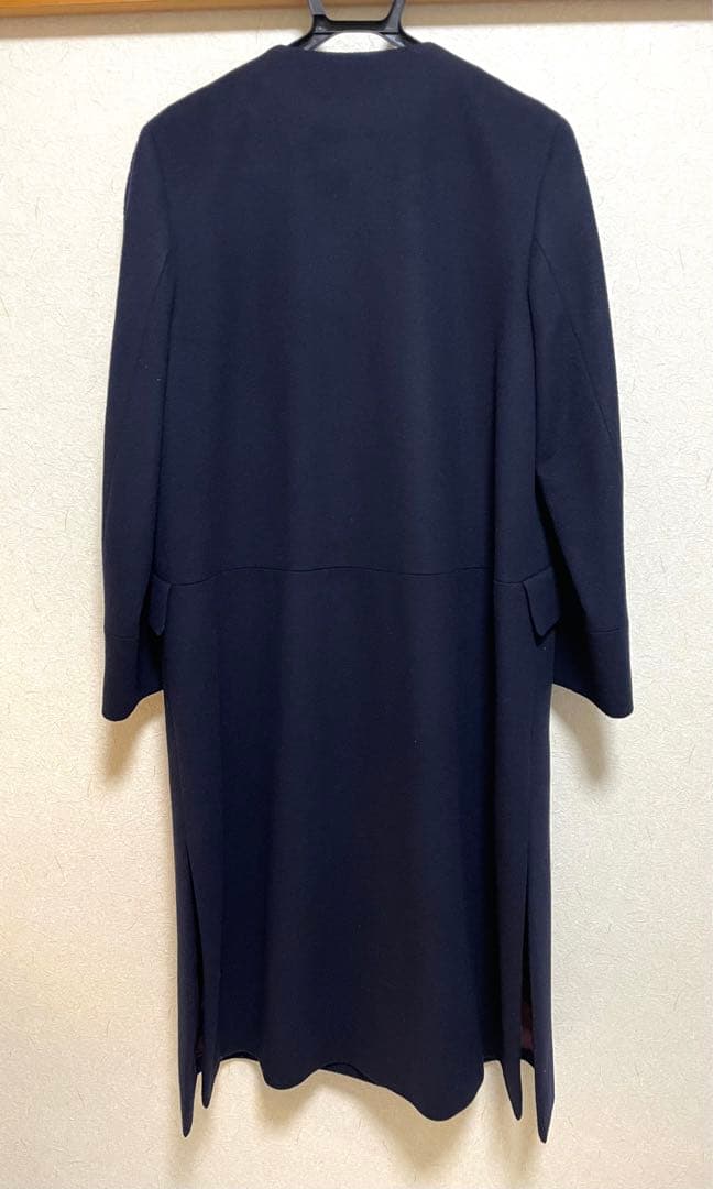 【クリーニング済★美品】Paul Smith バイカラー ノーカラーコート
