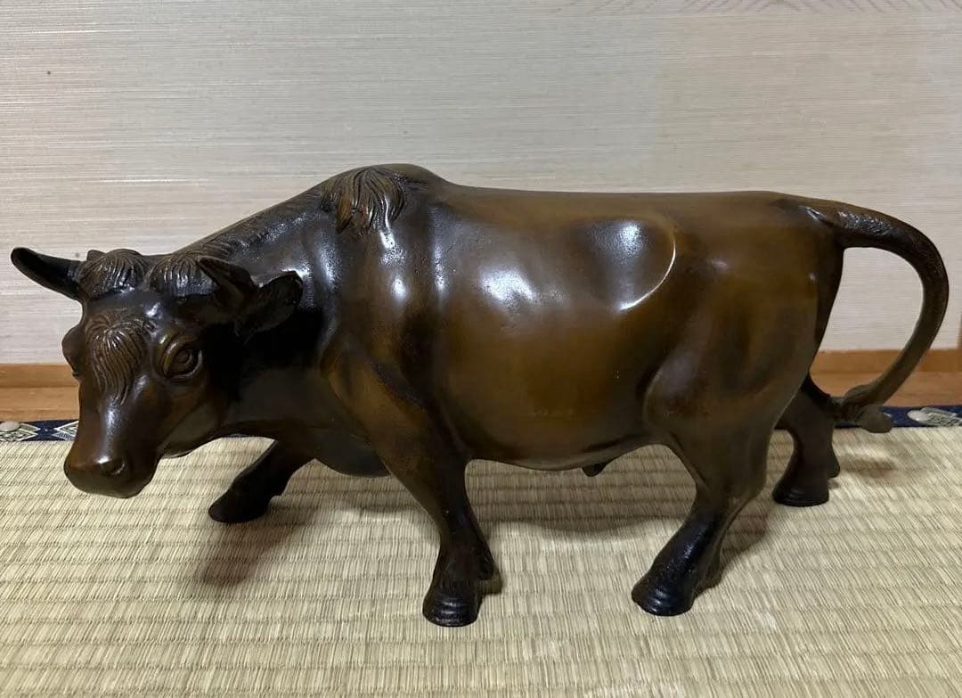 立牛童子 銅器 和風置物 金属工芸 鉄製
