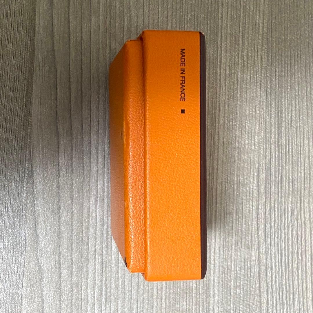 【HERMES】エルメス ミニフォトケース レザー イエロー　箱付