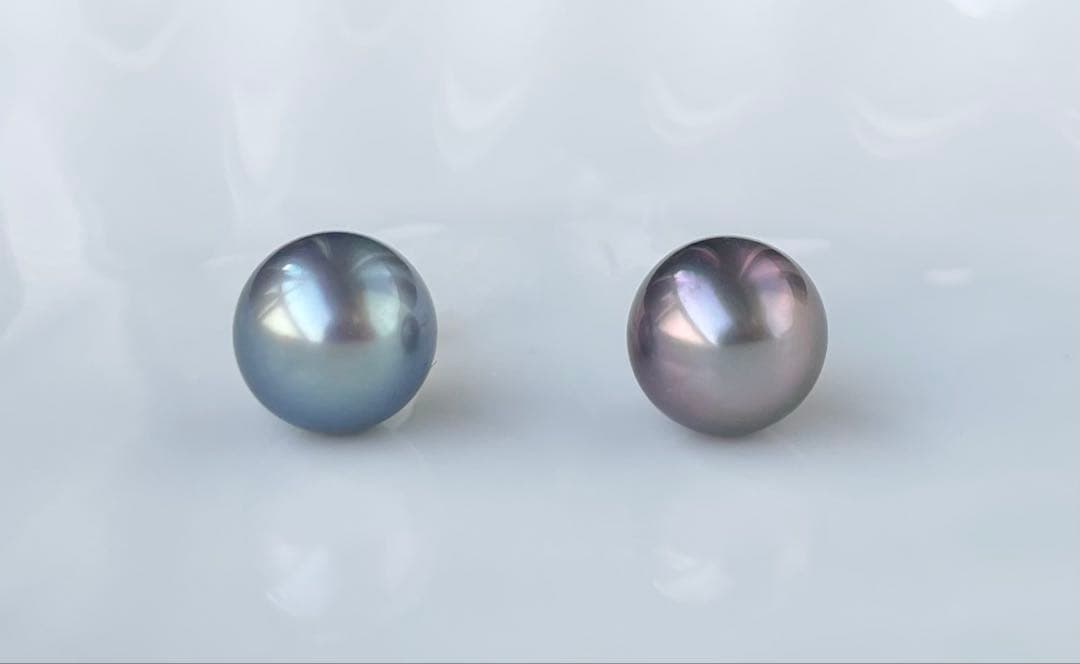 黒蝶真珠 大玉 ピアス K18 絶品照り 南洋パール トップグレード オーロラ
