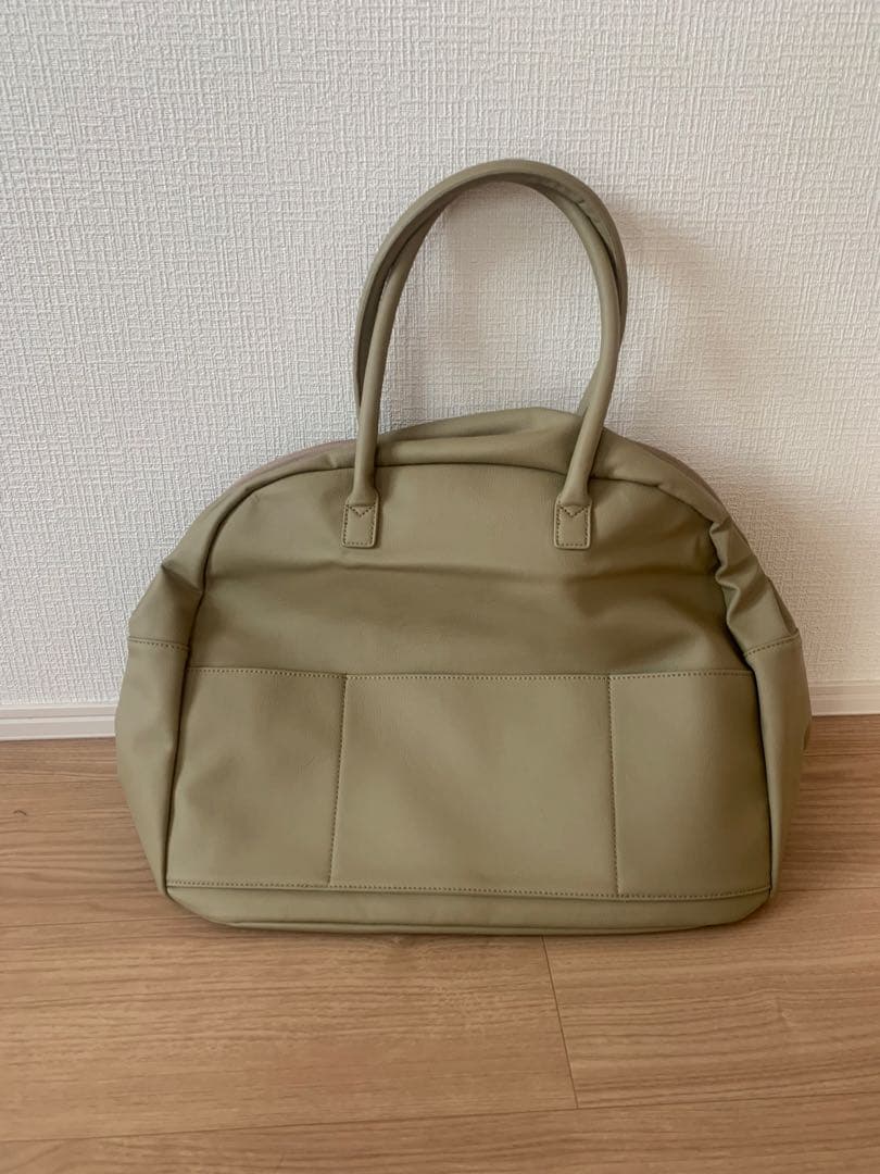 AWW アウ ヴィーガンレザー バッグ ベージュ　ボストン