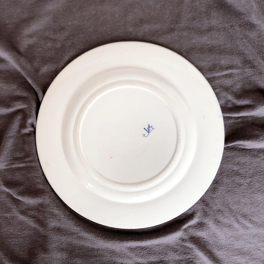 ヴィエイヤーボルドー ムスティエ ディナープレート H フランスアンティーク食器