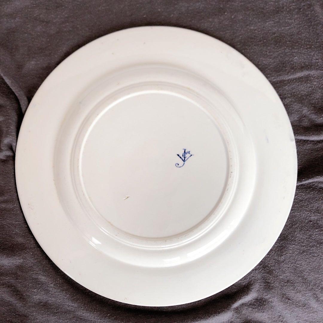 ヴィエイヤーボルドー ムスティエ ディナープレート H フランスアンティーク食器