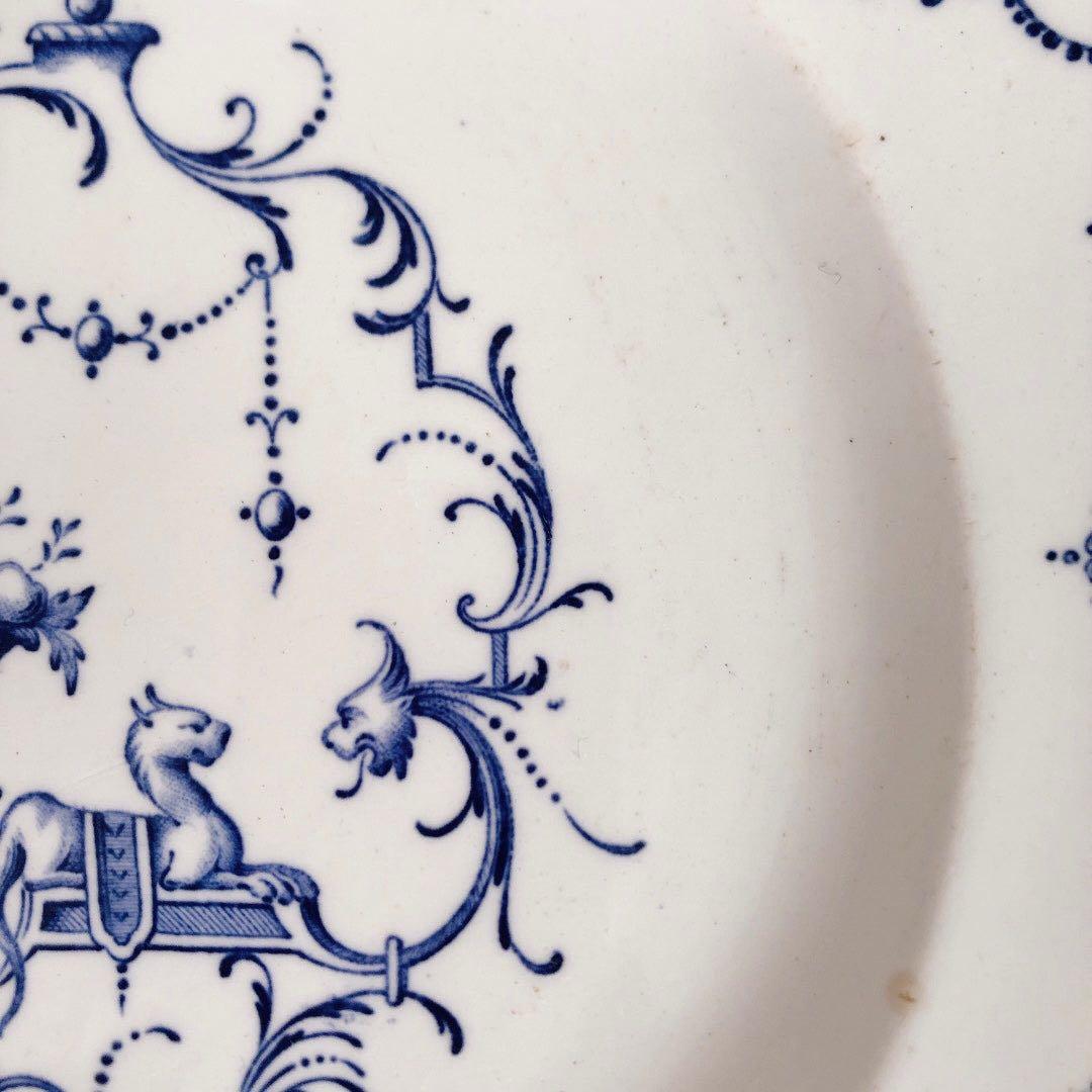 ヴィエイヤーボルドー ムスティエ ディナープレート H フランスアンティーク食器