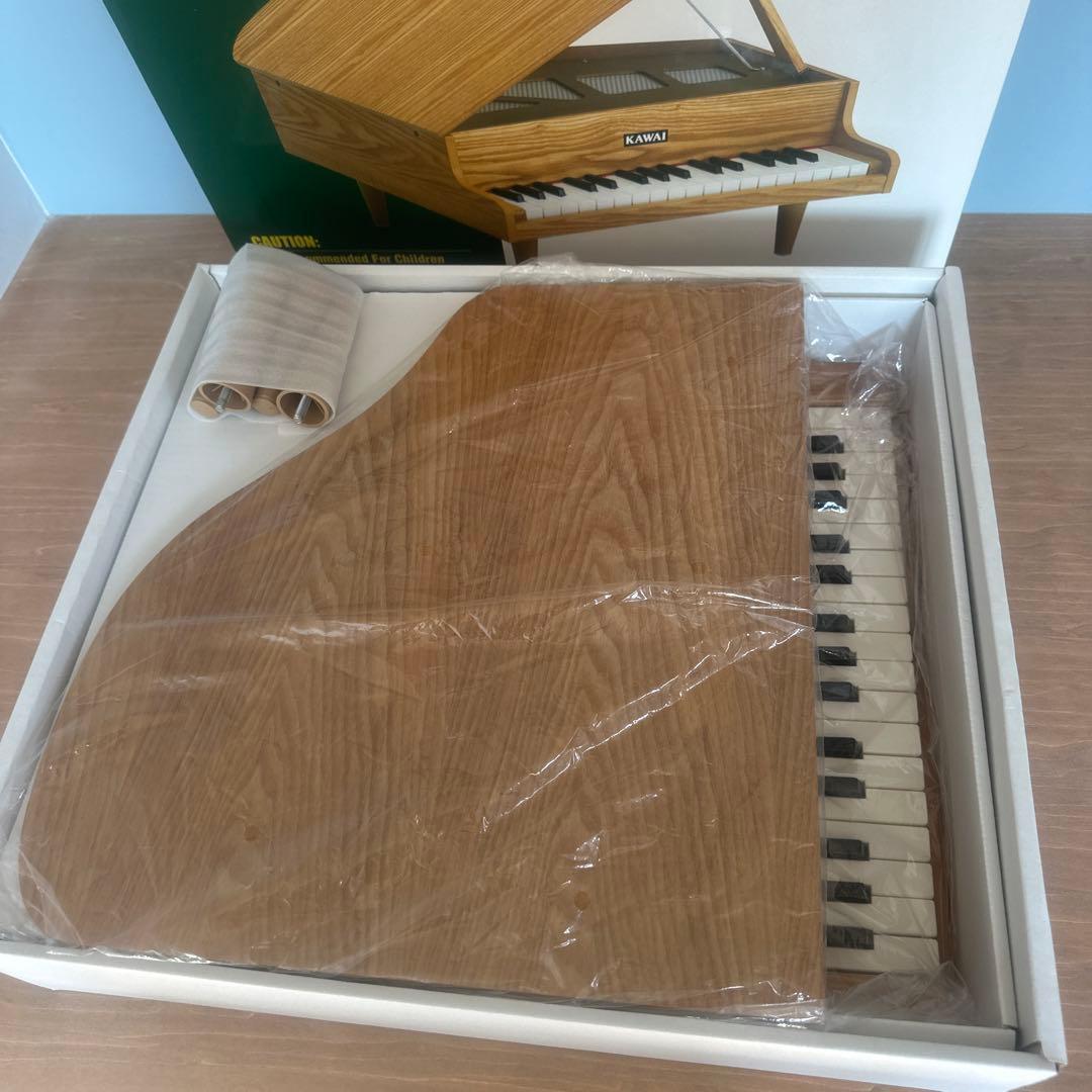 KAWAI 木製グランドピアノ ミニピアノ 32鍵 箱付き カワイ ナチュラル