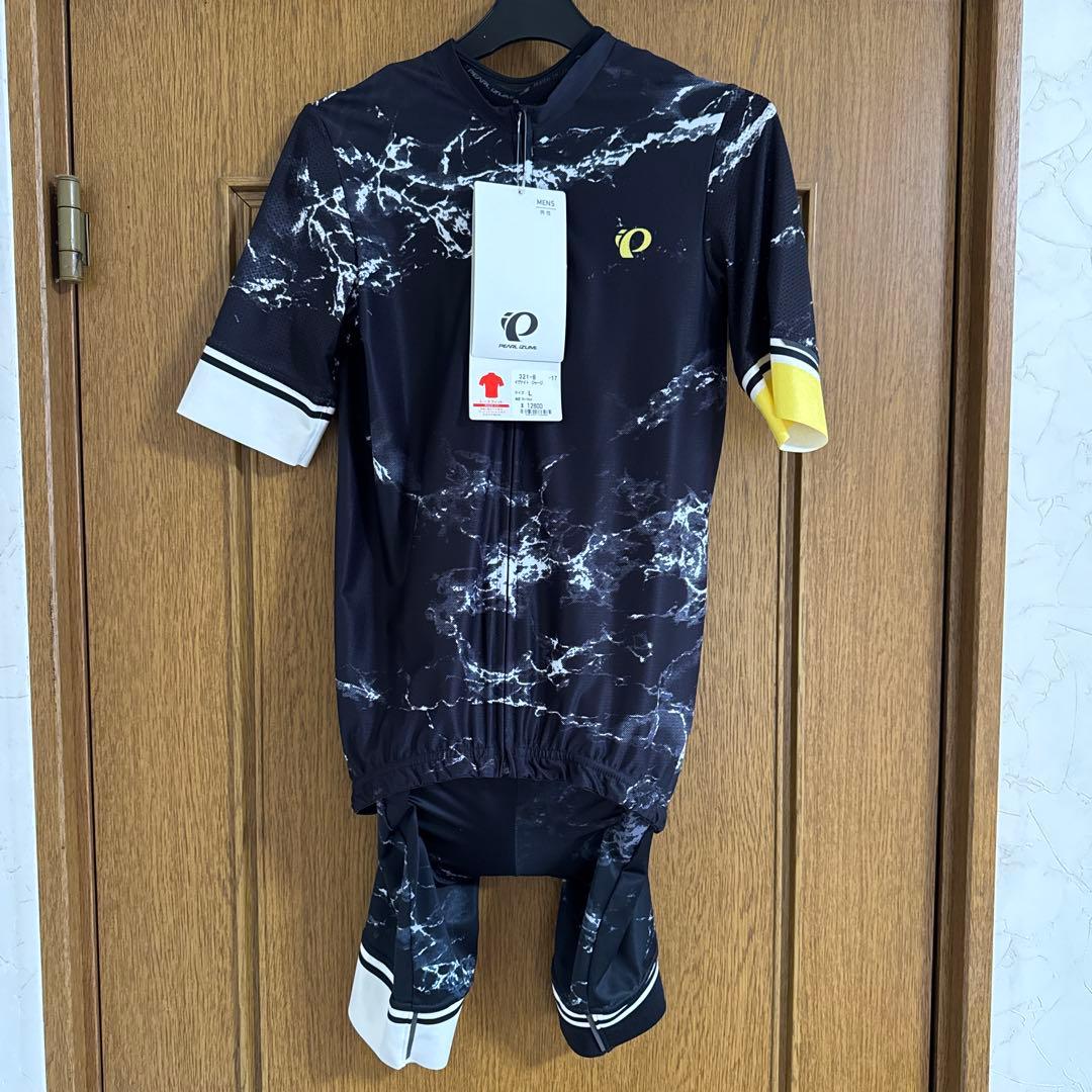 Pearl Izumi マーブルサイクルジャージ　上下セット上着L パンツM