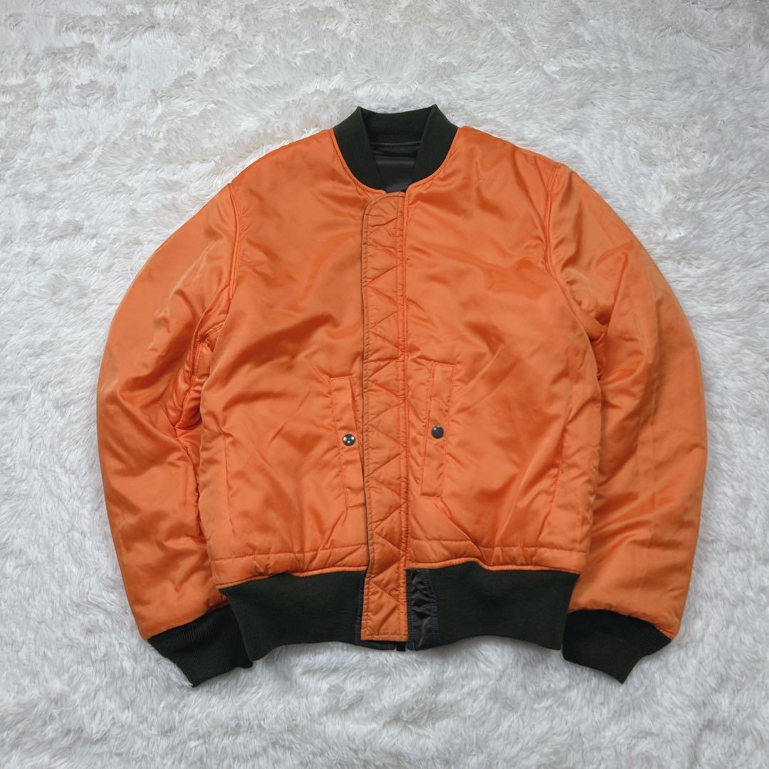 極美品　希少カラー　アルファインダストリーズ　MA-1 グレーカーキ 短丈　XL