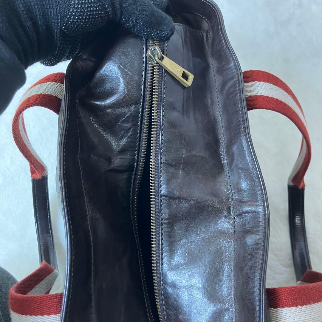 美品✨バリー トレインスポッティング A4 サイドポケット トートバッグ 本革