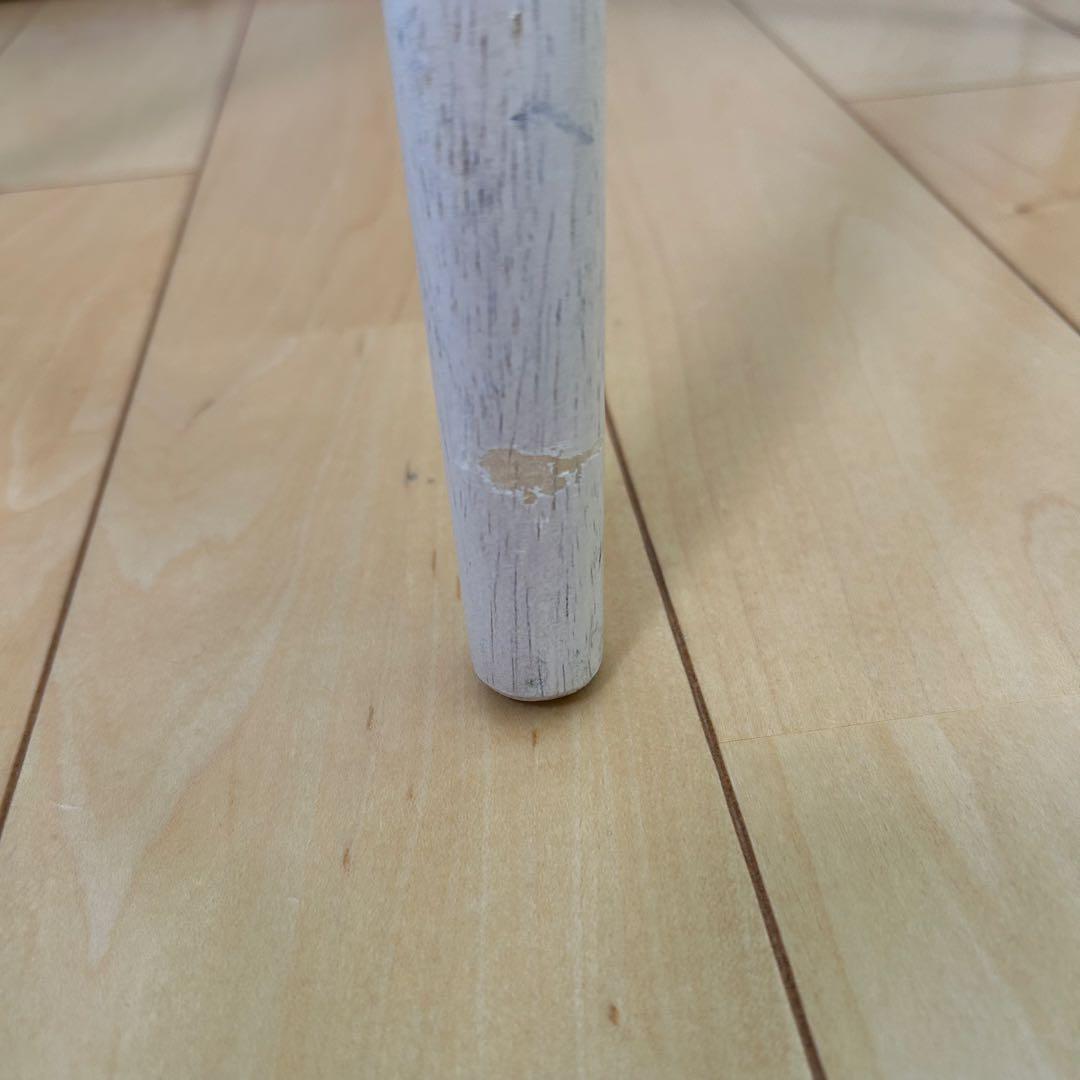 ナチュラルシグネチャー　北欧スツール　ダイニングチェア　2脚セット　ホワイト