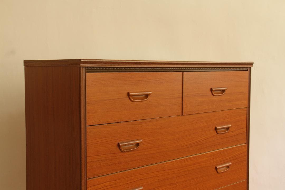 洋服タンス　チェスト　木製　ナチュラル　昭和レトロ　古道具　古家具　家具