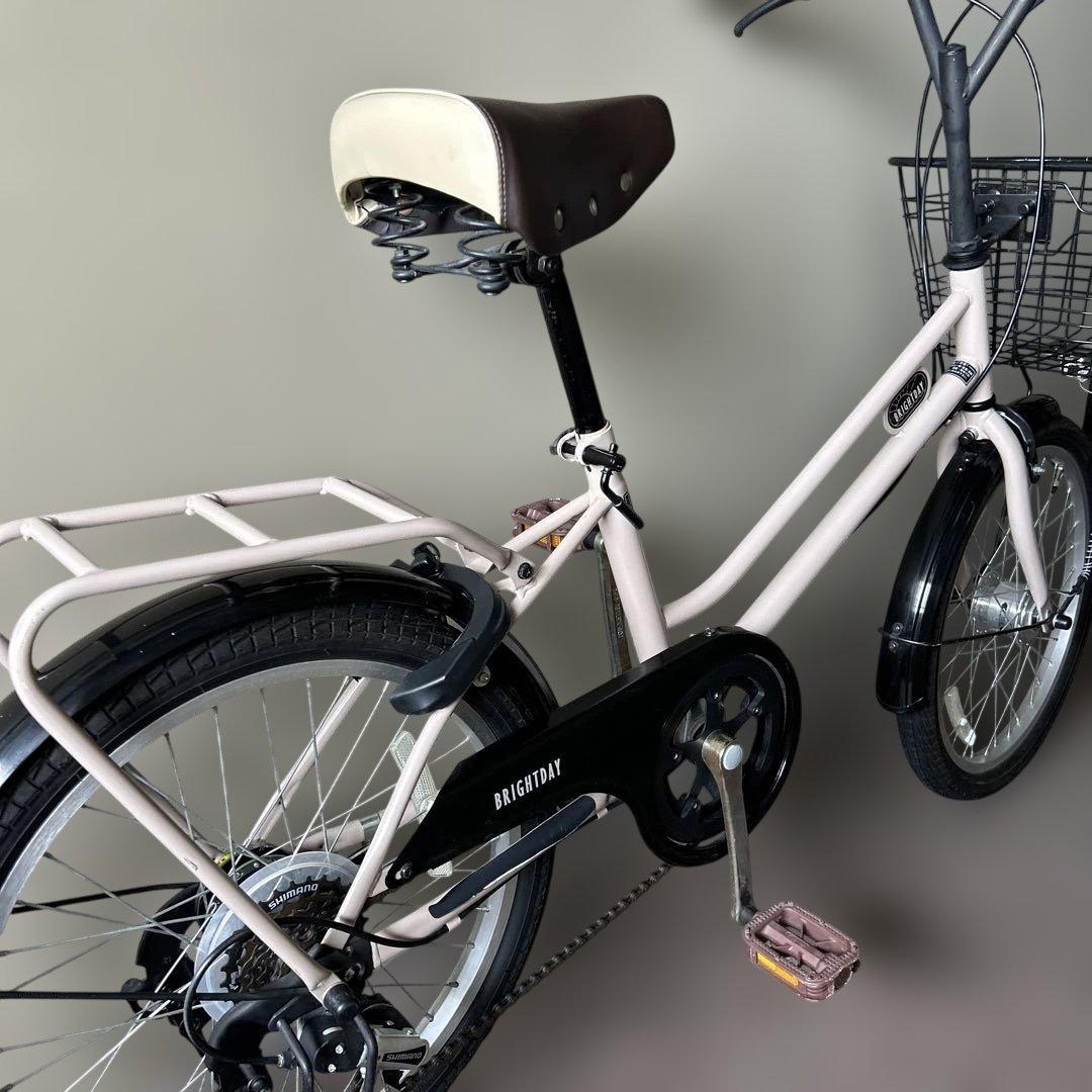 ミキールさま専用　自転車 ベージュ　小径車　アサヒサイクル　ブライトデイ　20イ